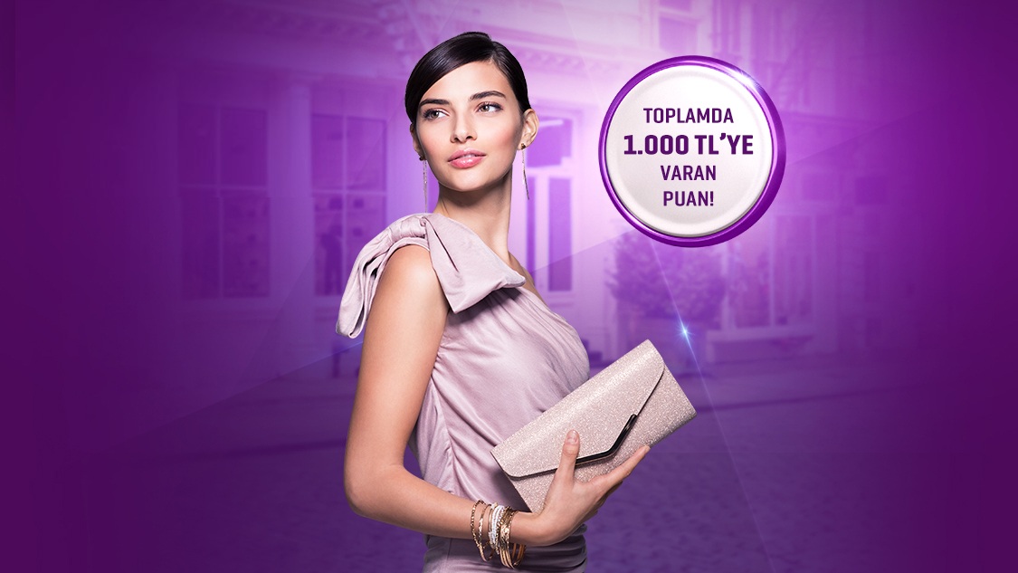 Giyim ve kozmetik sektörlerindeki alışverişlerinize toplamda 1.000 TL’ye varan Puan hediye!