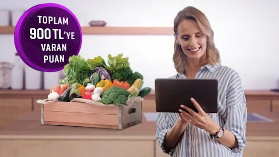 Gıda marketi alışverişlerinize 600 TL, World Pay ile ödemelerde ek 300 TL, toplamda 900 TL’ye varan Puan hediye!