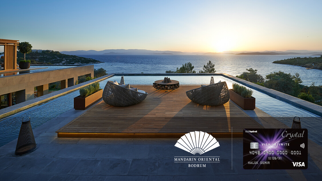 Crystal ile Mandarin Oriental Bodrum’da %5 indirim ayrıcalığı.