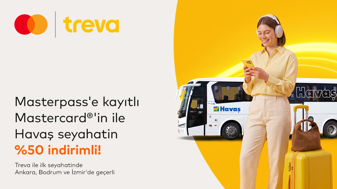 Silver Logolu Mastercard’ınıza özel Treva mobil uygulamasında geçerli otopark ödemelerinizde %50 indirim ayrıcalığı!