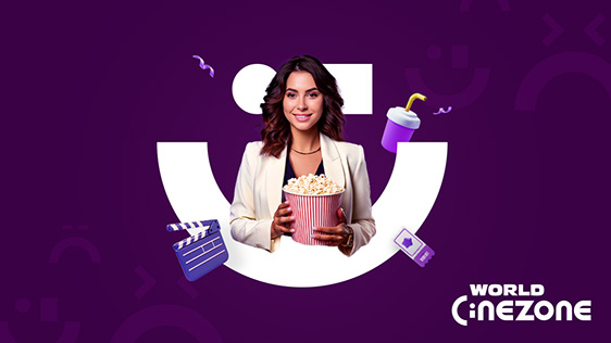 Crystal ile World Cinezone sinema büfelerindeki yeme-içme harcamalarında %20 indirim ayrıcalığı