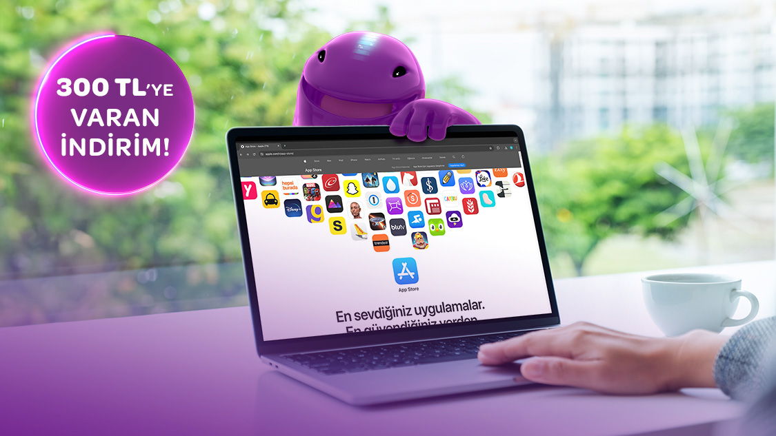 Mastercard logolu asıl kartınız ile Apple ve Microsoft Platformlarından yapacağınız harcamalara toplamda 300 TL’ye varan indirim!